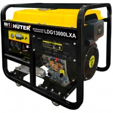 Электрогенератор дизельный Huter LDG 13000LXA с электростартером и коннектором под блок автозапуска (8.5 кВт / 9.5 кВт)